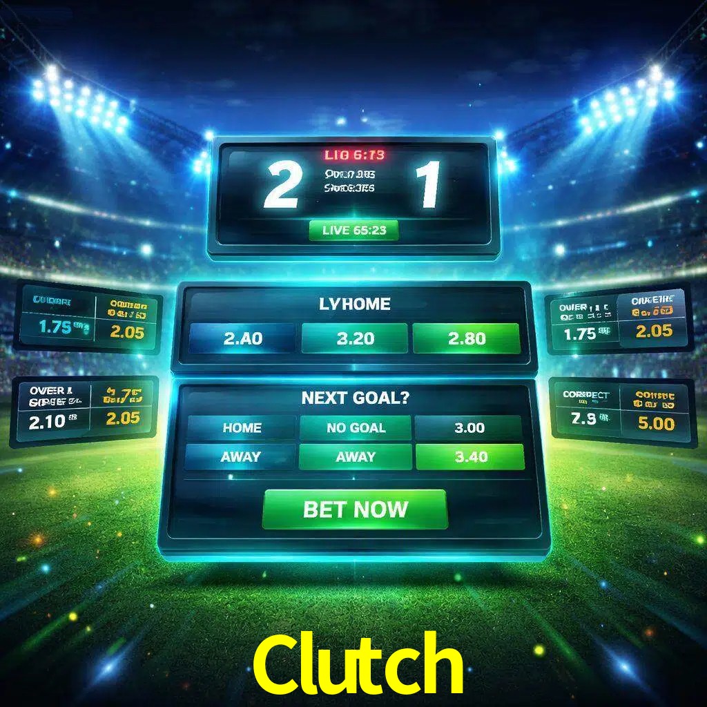 Vista de apuestas en vivo Clutch durante un partido en curso